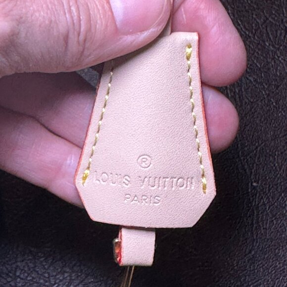 Designer inspired Satchel and Wallet in Monogram Cherry Print Brown, Red, Pink - Picture 9 of 16